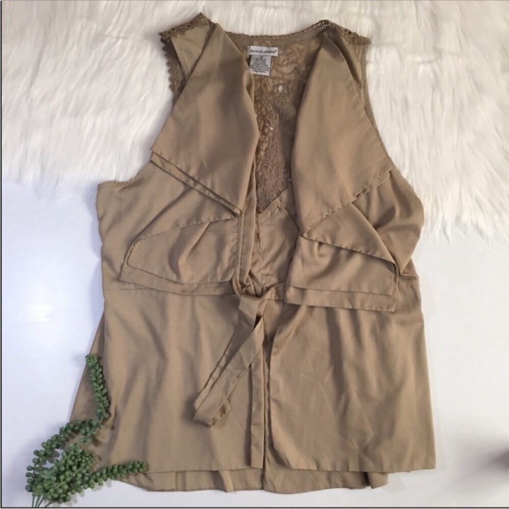 Jessica London Flowy Vest | Size 24